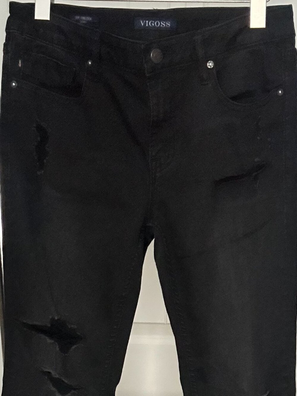 Vigoss Black Distressed Skinny Jeans | size 29